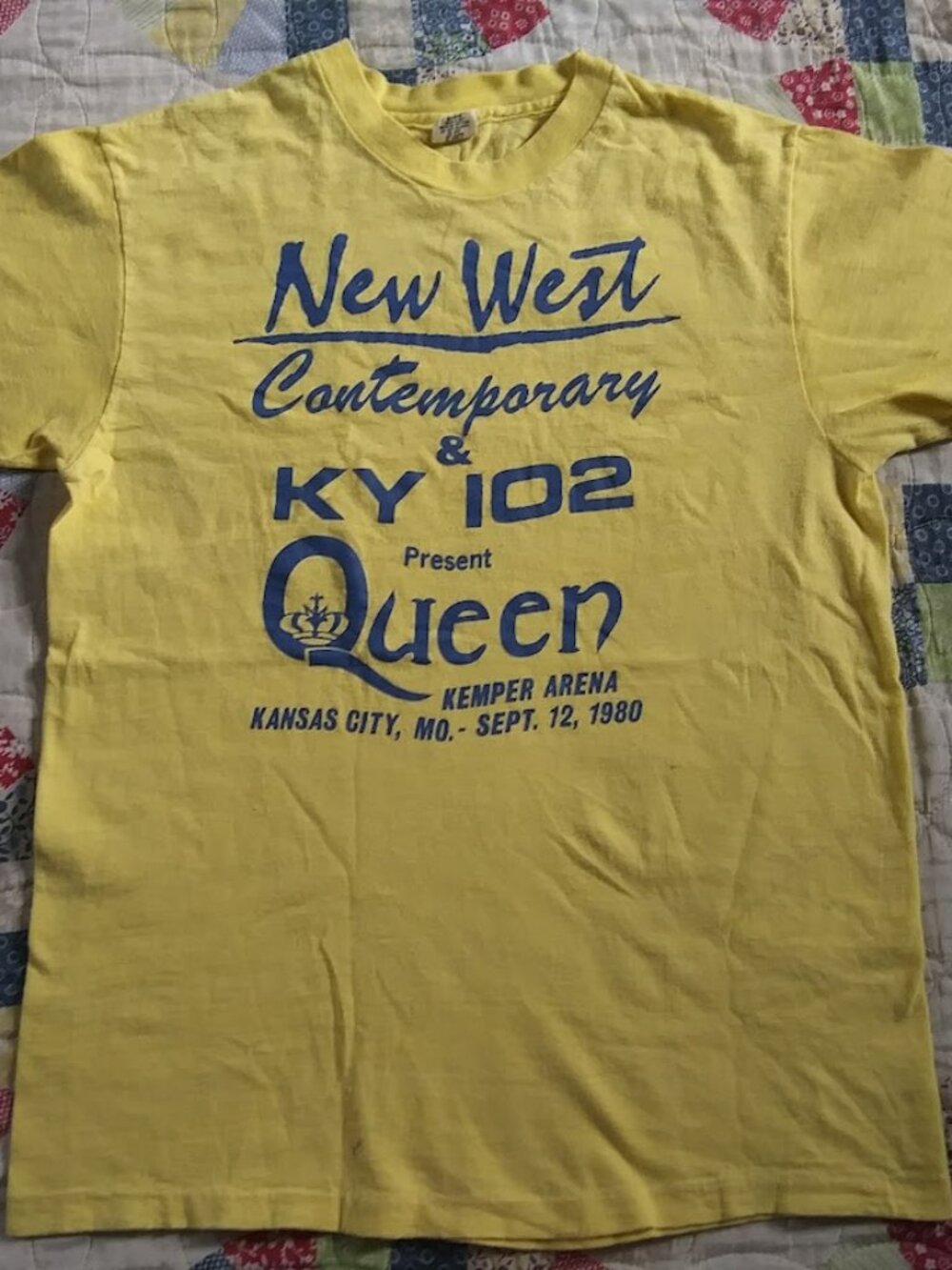 Vintage Rare Queen Band 1980 Kansas City Missouri Radio Promo Medium T-shirt